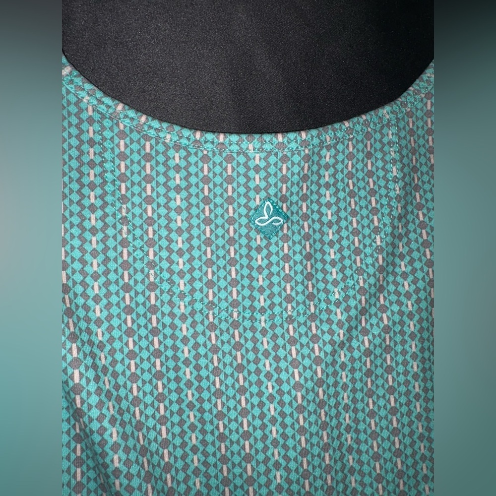 Prana Amelie Athletic Teal Midi Dress Size Small - Picture 6 of 6